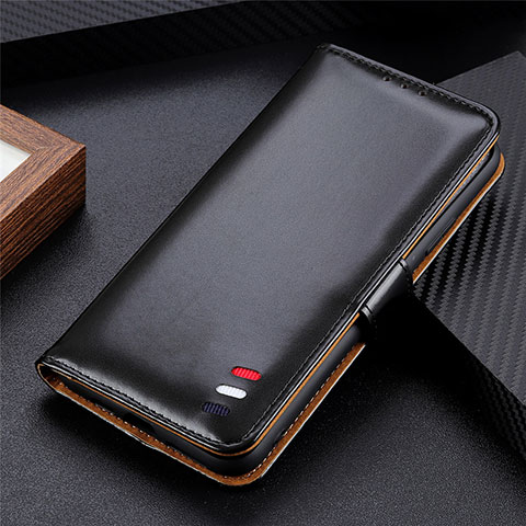 Funda de Cuero Cartera con Soporte Carcasa L08 para Xiaomi Mi 10T 5G Negro