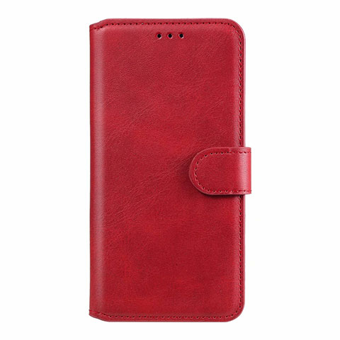 Funda de Cuero Cartera con Soporte Carcasa L08 para Xiaomi Redmi Note 9S Rojo