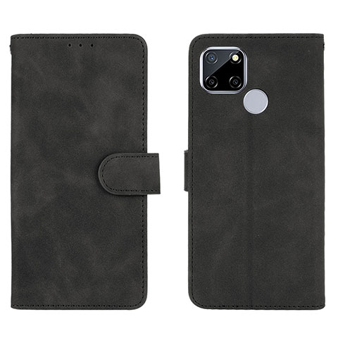 Funda de Cuero Cartera con Soporte Carcasa L08Z para Realme 7i RMX2193 Negro