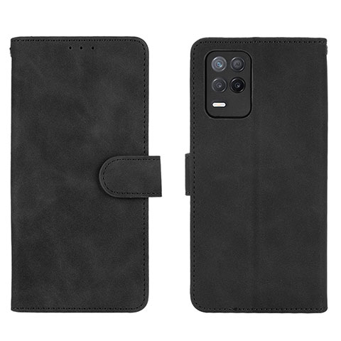 Funda de Cuero Cartera con Soporte Carcasa L08Z para Realme 8s 5G Negro