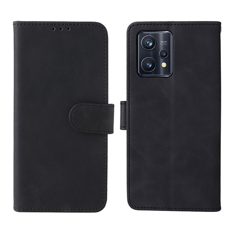 Funda de Cuero Cartera con Soporte Carcasa L08Z para Realme 9 4G Negro