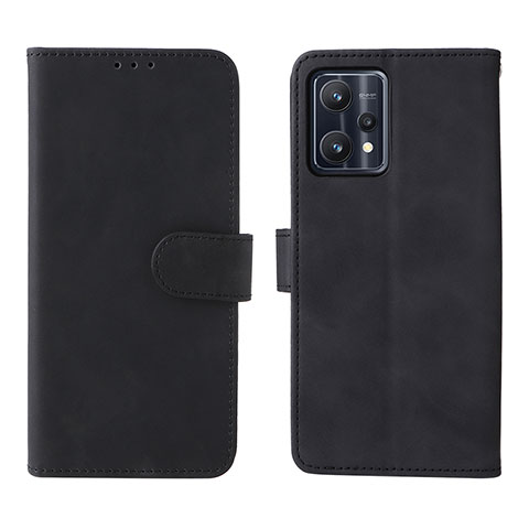 Funda de Cuero Cartera con Soporte Carcasa L08Z para Realme 9 5G Negro