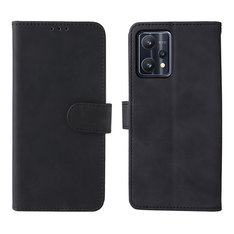 Funda de Cuero Cartera con Soporte Carcasa L08Z para Realme 9 Pro 5G Negro