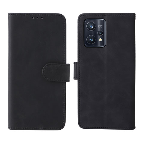 Funda de Cuero Cartera con Soporte Carcasa L08Z para Realme 9 Pro+ Plus 5G Negro