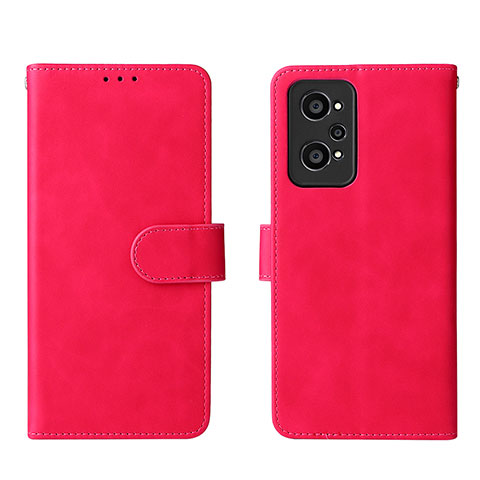 Funda de Cuero Cartera con Soporte Carcasa L08Z para Realme GT2 5G Rosa Roja