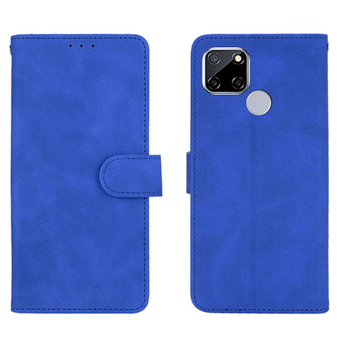 Funda de Cuero Cartera con Soporte Carcasa L08Z para Realme Narzo 20 Azul