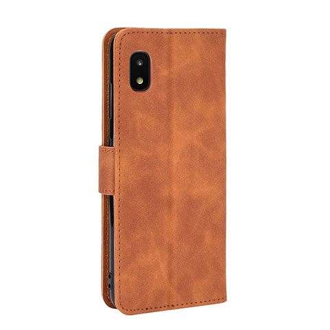 Funda de Cuero Cartera con Soporte Carcasa L08Z para Samsung Galaxy A21 SC-42A Marron