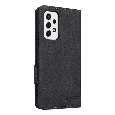 Funda de Cuero Cartera con Soporte Carcasa L08Z para Samsung Galaxy A53 5G Negro