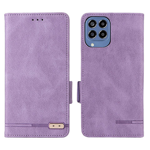 Funda de Cuero Cartera con Soporte Carcasa L08Z para Samsung Galaxy M33 5G Morado