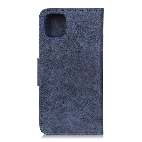 Funda de Cuero Cartera con Soporte Carcasa L09 para Huawei Honor 30S Azul