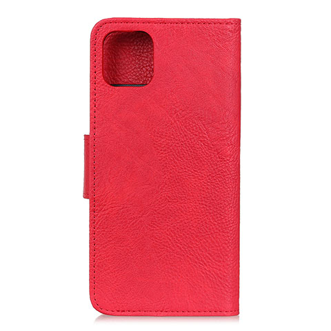 Funda de Cuero Cartera con Soporte Carcasa L09 para Huawei Honor 30S Rojo