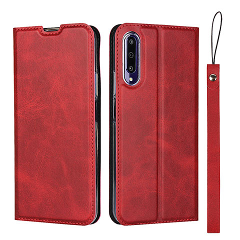 Funda de Cuero Cartera con Soporte Carcasa L09 para Huawei Honor 9X Pro Rojo