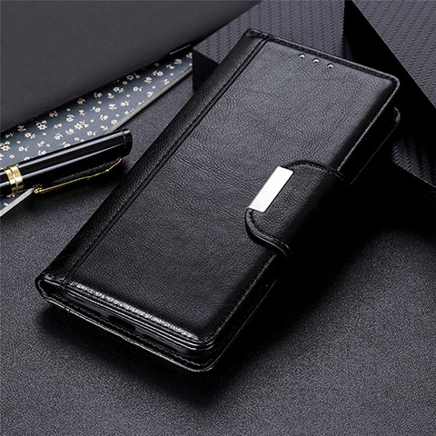 Funda de Cuero Cartera con Soporte Carcasa L09 para Huawei Nova 6 SE Negro