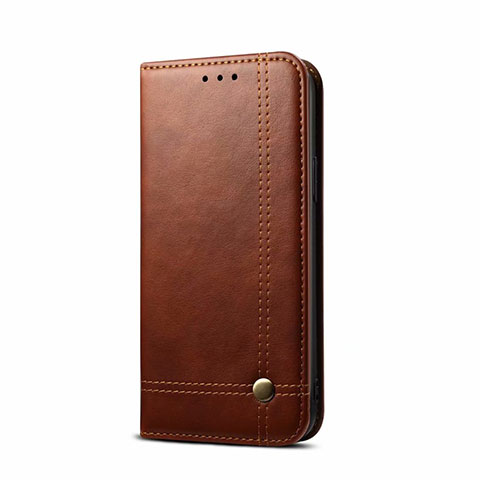 Funda de Cuero Cartera con Soporte Carcasa L09 para OnePlus Nord Marron