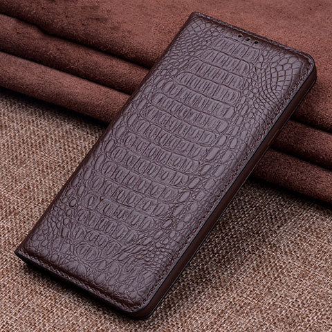 Funda de Cuero Cartera con Soporte Carcasa L09 para Xiaomi Mi 10 Marron