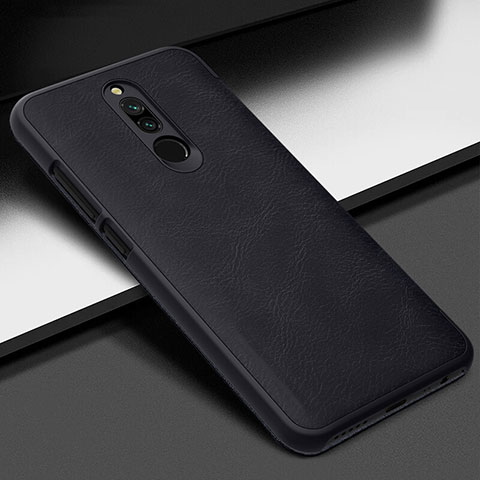 Funda de Cuero Cartera con Soporte Carcasa L09 para Xiaomi Redmi 8 Negro