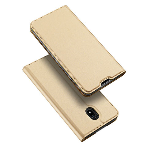 Funda de Cuero Cartera con Soporte Carcasa L09 para Xiaomi Redmi 8A Oro