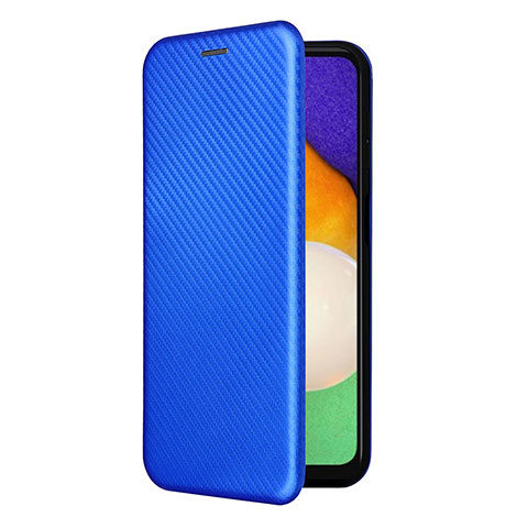 Funda de Cuero Cartera con Soporte Carcasa L09Z para Samsung Galaxy A04s Azul