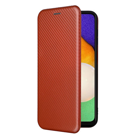 Funda de Cuero Cartera con Soporte Carcasa L09Z para Samsung Galaxy A04s Marron