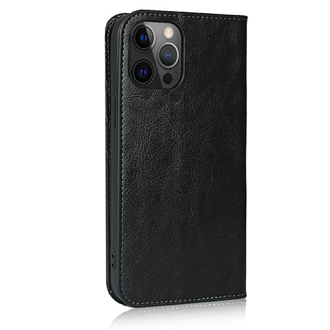 Funda de Cuero Cartera con Soporte Carcasa L10 para Apple iPhone 12 Pro Max Negro