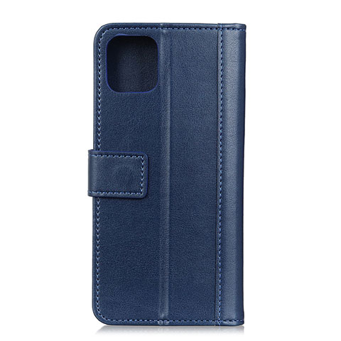 Funda de Cuero Cartera con Soporte Carcasa L10 para Huawei Honor 30S Azul