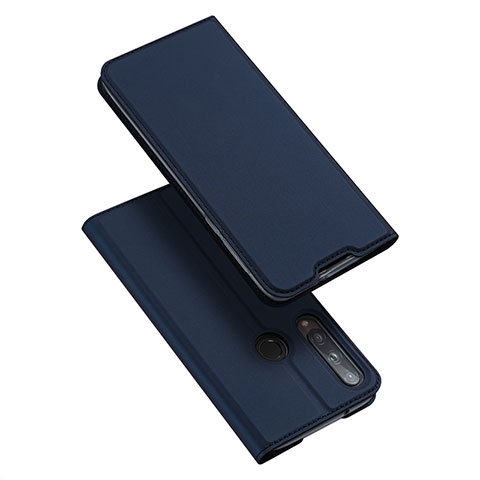 Funda de Cuero Cartera con Soporte Carcasa L10 para Huawei P40 Lite E Azul