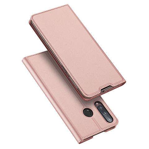 Funda de Cuero Cartera con Soporte Carcasa L10 para Huawei P40 Lite E Oro Rosa