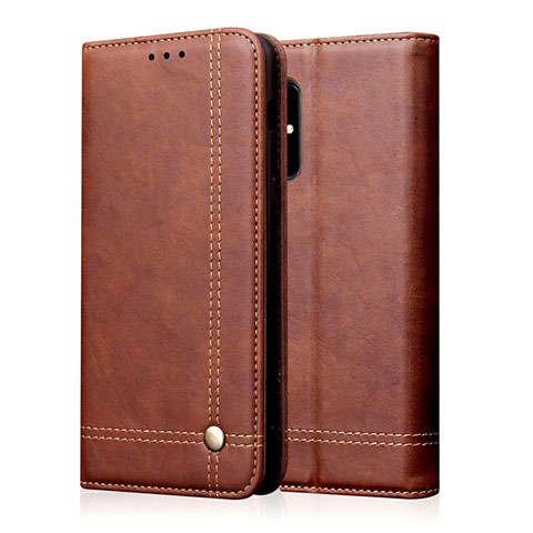 Funda de Cuero Cartera con Soporte Carcasa L10 para Samsung Galaxy A51 5G Marron