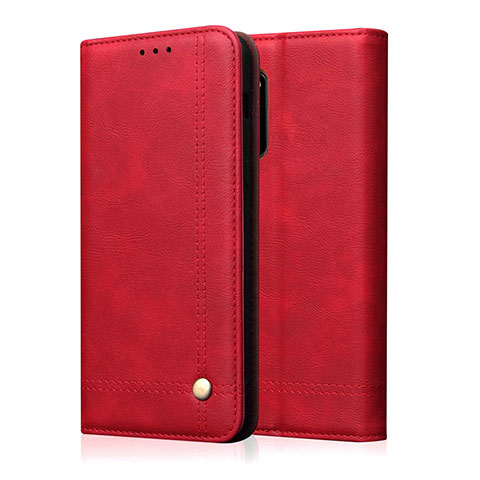 Funda de Cuero Cartera con Soporte Carcasa L10 para Samsung Galaxy A51 5G Rojo