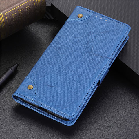 Funda de Cuero Cartera con Soporte Carcasa L10 para Samsung Galaxy S20 FE 4G Azul