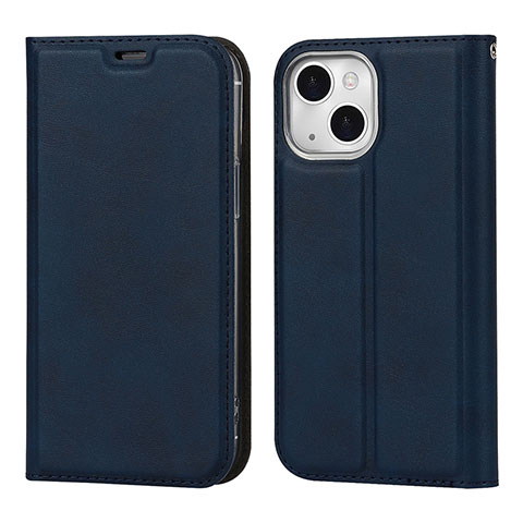 Funda de Cuero Cartera con Soporte Carcasa L11 para Apple iPhone 13 Azul