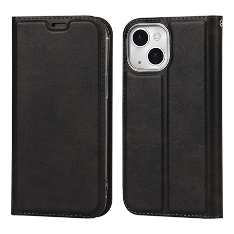 Funda de Cuero Cartera con Soporte Carcasa L11 para Apple iPhone 13 Negro