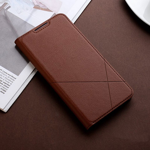 Funda de Cuero Cartera con Soporte Carcasa L11 para Huawei Honor 10 Lite Marron