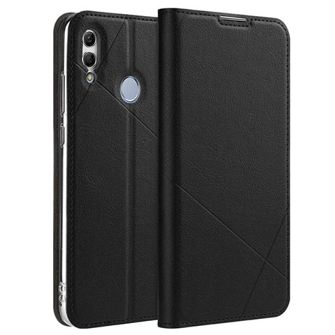 Funda de Cuero Cartera con Soporte Carcasa L11 para Huawei Honor 10 Lite Negro