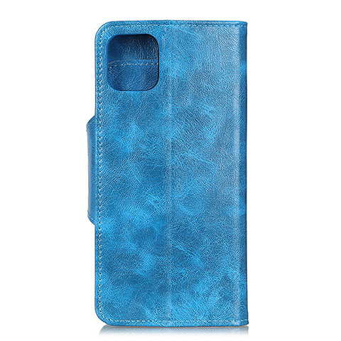 Funda de Cuero Cartera con Soporte Carcasa L11 para Huawei Honor 30S Azul Cielo