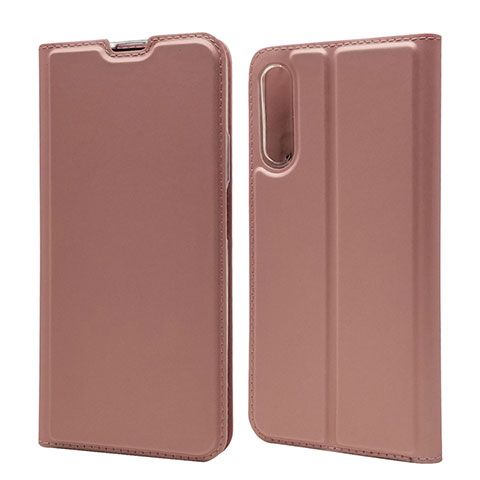 Funda de Cuero Cartera con Soporte Carcasa L11 para Huawei Honor 9X Pro Oro Rosa