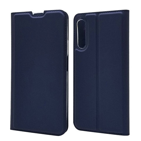 Funda de Cuero Cartera con Soporte Carcasa L11 para Huawei Y9s Azul