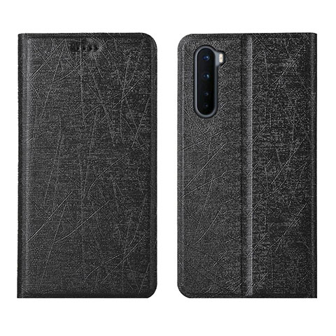 Funda de Cuero Cartera con Soporte Carcasa L11 para OnePlus Nord Negro