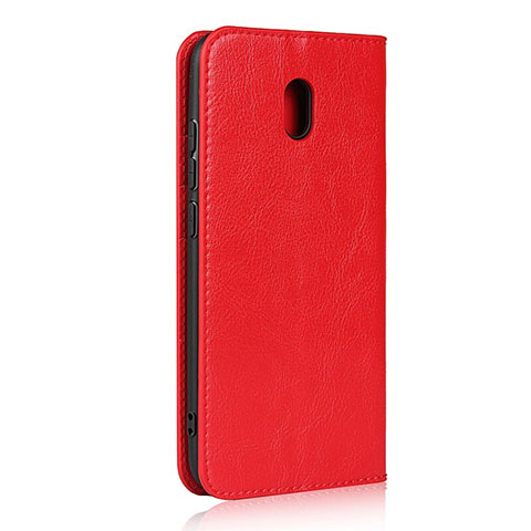 Funda de Cuero Cartera con Soporte Carcasa L11 para Xiaomi Redmi 8A Rojo