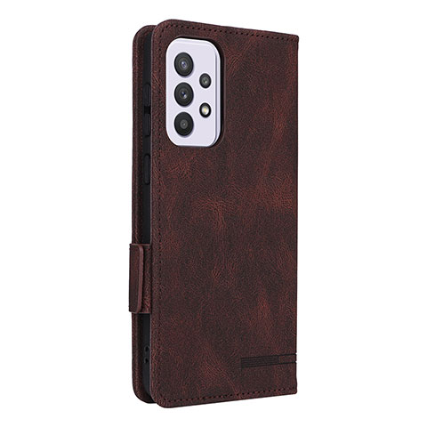 Funda de Cuero Cartera con Soporte Carcasa L11Z para Samsung Galaxy A33 5G Marron