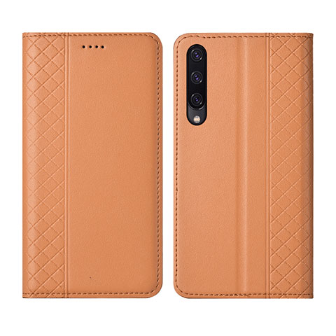 Funda de Cuero Cartera con Soporte Carcasa L12 para Huawei Honor 9X Pro Naranja