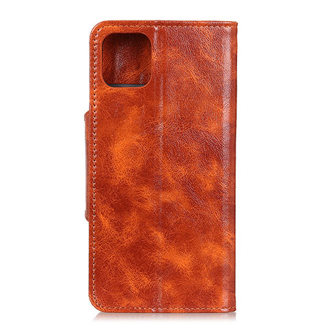 Funda de Cuero Cartera con Soporte Carcasa L12 para Samsung Galaxy A71 5G Naranja