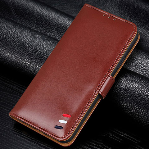 Funda de Cuero Cartera con Soporte Carcasa L12 para Samsung Galaxy M31 Prime Edition Marron