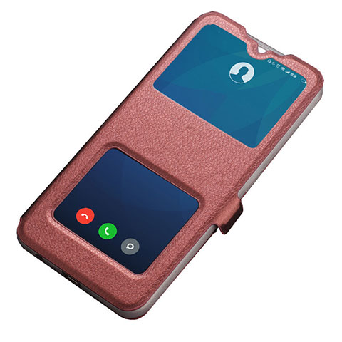 Funda de Cuero Cartera con Soporte Carcasa L12 para Xiaomi Redmi 8A Marron