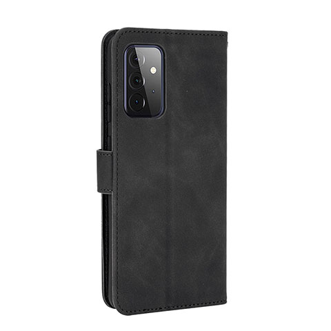 Funda de Cuero Cartera con Soporte Carcasa L12Z para Samsung Galaxy A72 4G Negro