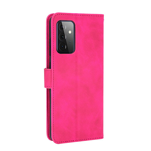 Funda de Cuero Cartera con Soporte Carcasa L12Z para Samsung Galaxy A72 5G Rosa Roja