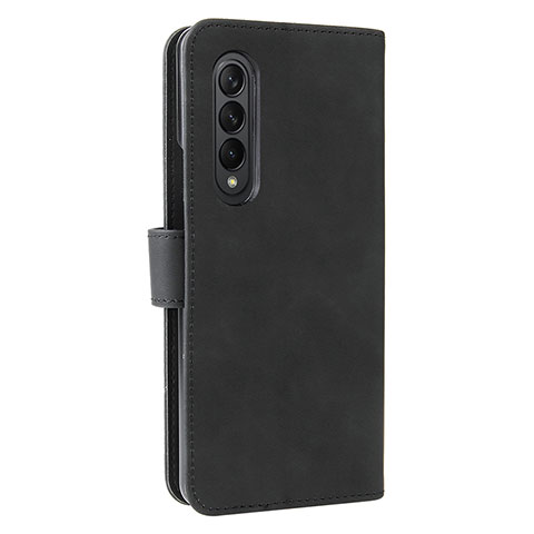 Funda de Cuero Cartera con Soporte Carcasa L12Z para Samsung Galaxy Z Fold4 5G Negro