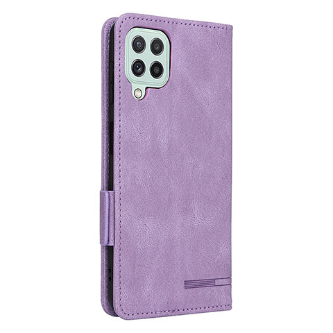 Funda de Cuero Cartera con Soporte Carcasa L13Z para Samsung Galaxy A22 4G Morado