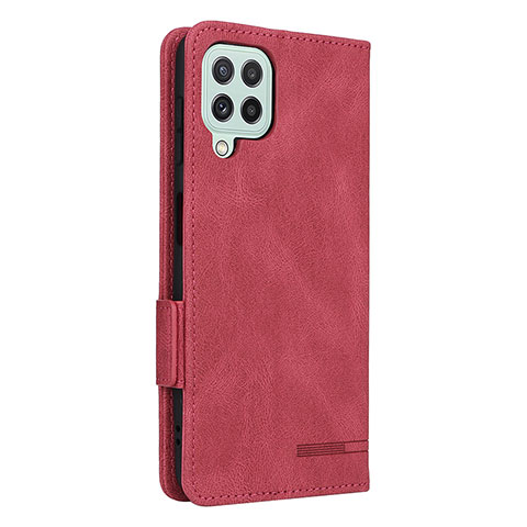 Funda de Cuero Cartera con Soporte Carcasa L13Z para Samsung Galaxy A22 4G Rojo