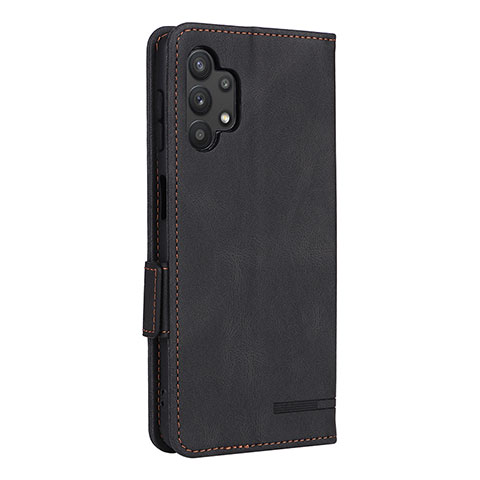 Funda de Cuero Cartera con Soporte Carcasa L13Z para Samsung Galaxy A32 4G Negro